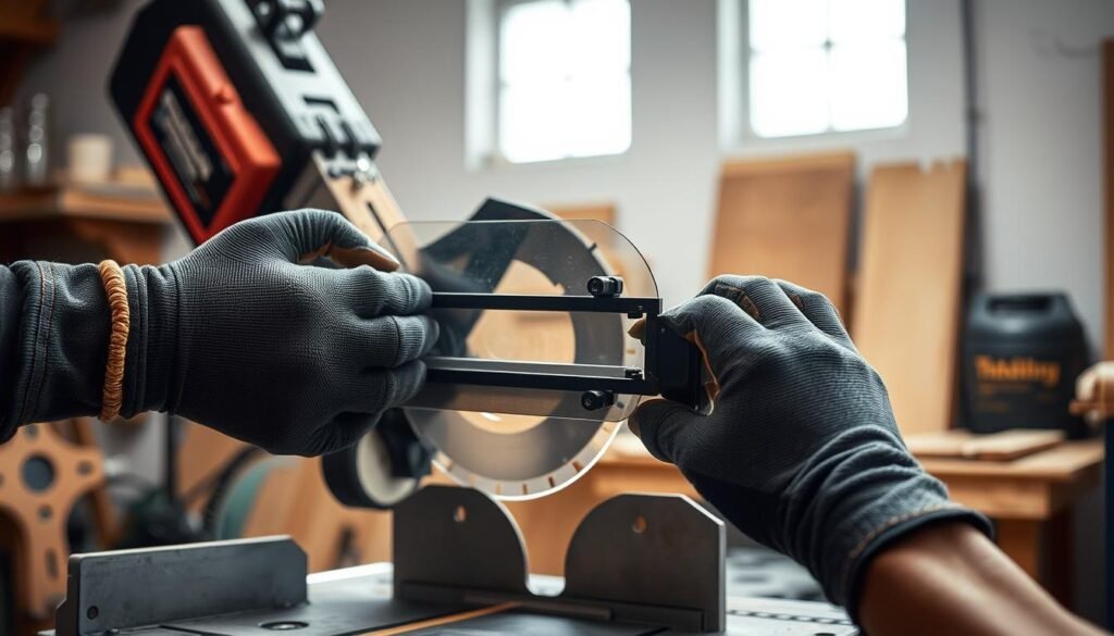 Blade Guard Adjustment on Miter Saw