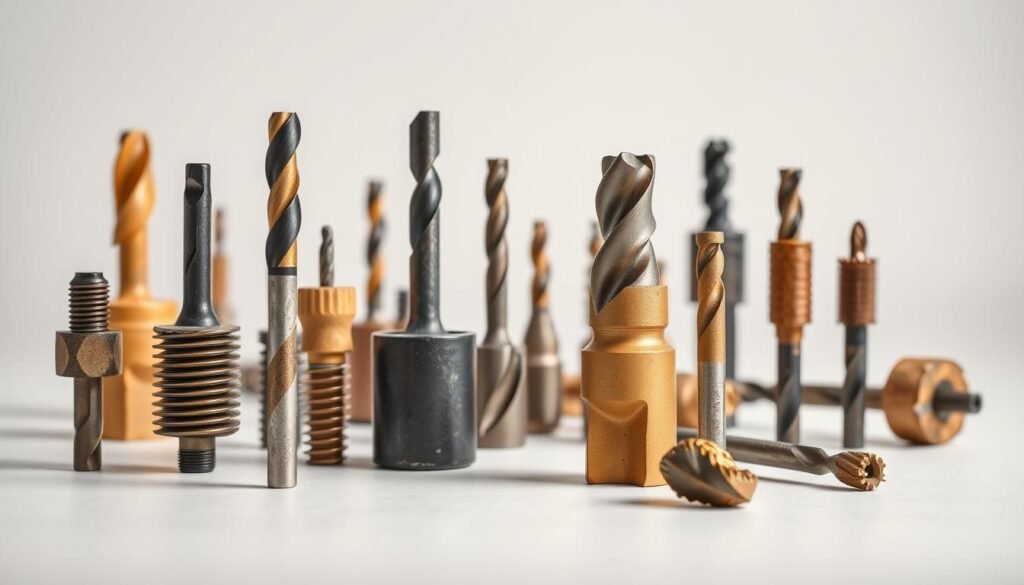 different types of wood splitting drill bits
