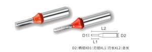 Specification Parameters of TCT Three-Flute Compression Router Bit