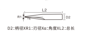 Specification Parameters of Tapered Ball Nose End Mill