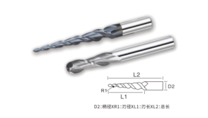 Specifications of Tapered Spiral Ball Nose Router Bit